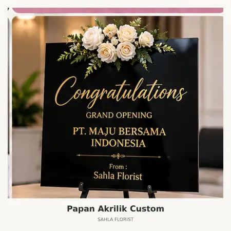 Papan Bunga Akrilik Banjarmasin Timur